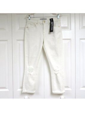 New! Express Mia 4R Cropped Legging Jeans Bright White Solid